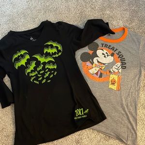 Halloween Disney Tees Bundle of two Women’s L